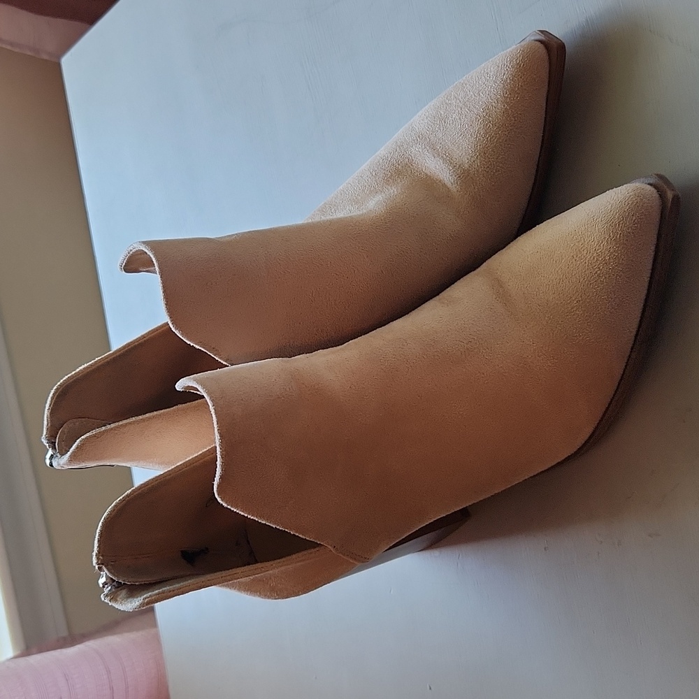 Booties tan color size 7